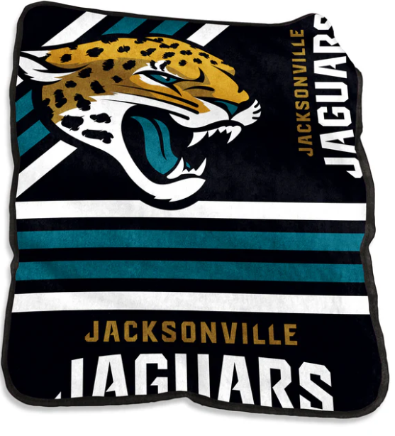 Jacksonville Jaguars LogoBrands Raschel Throw Blanket