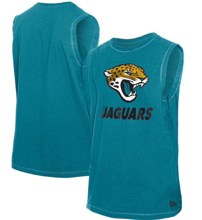 Jacksonville Jaguars New Era Teal Leisure Collection Tank Top