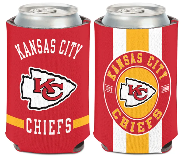 Kansas City Chiefs Wincraft 12oz Stripe Can Cooler