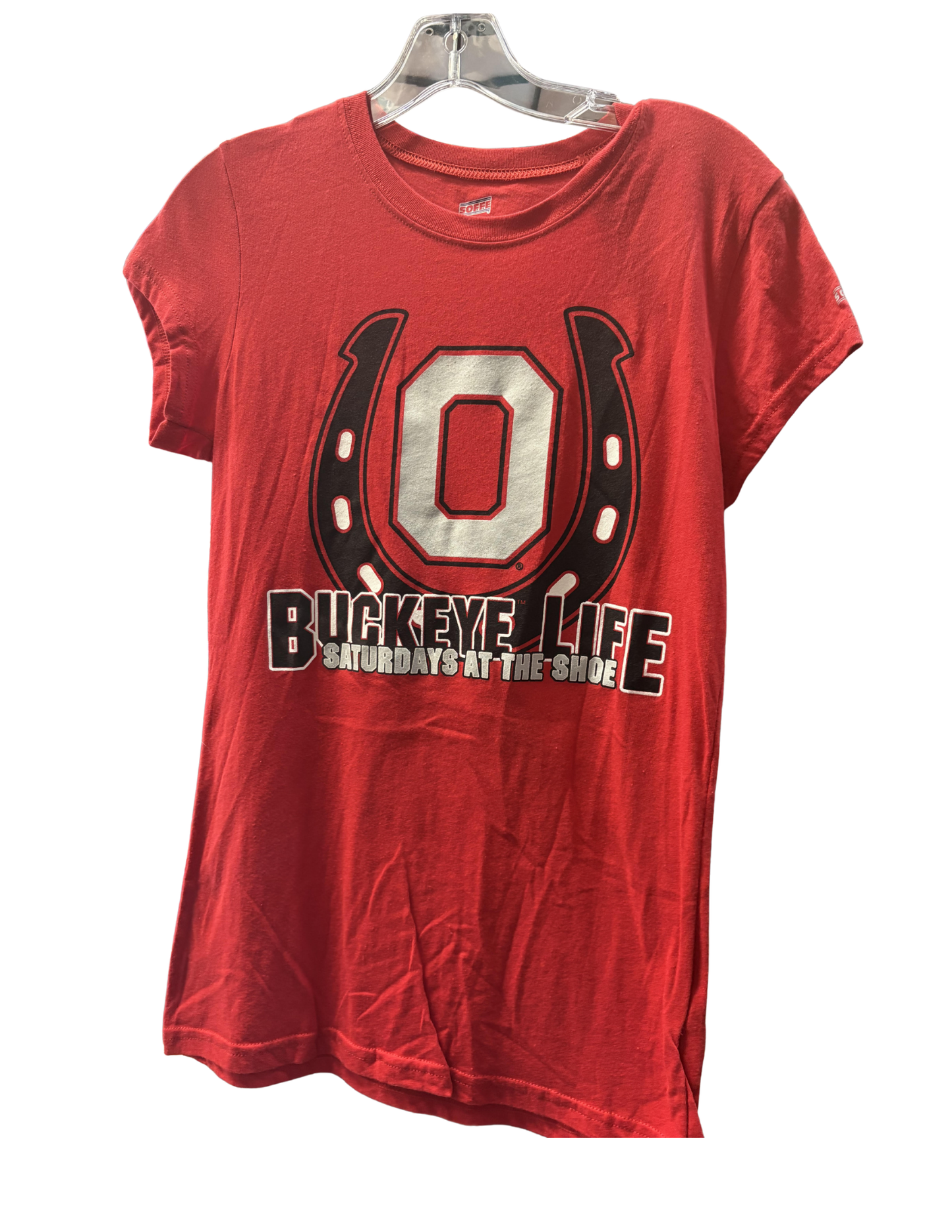 Ohio State Buckeyes Life Out Loud Women's Red Tee - officially licensed fan gear