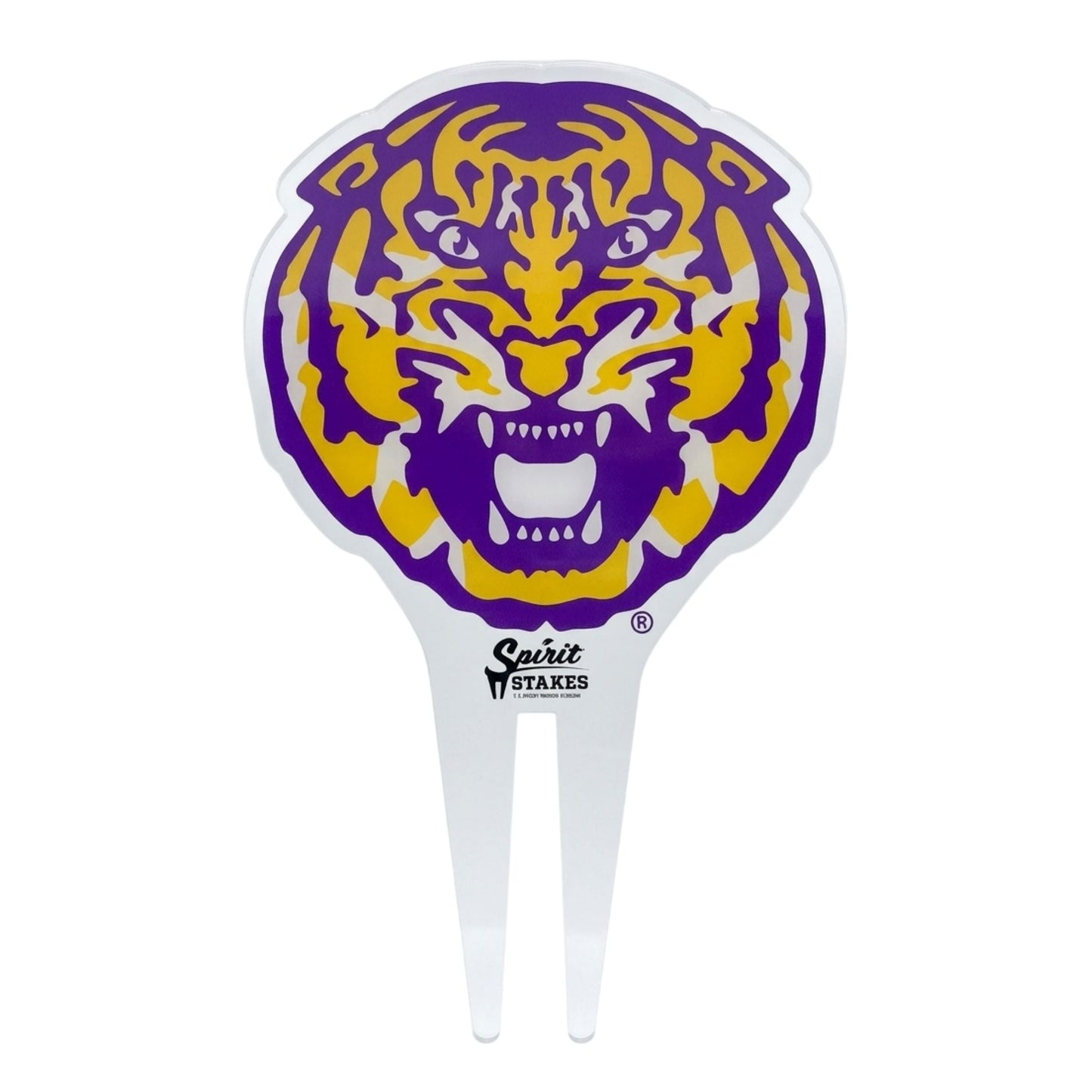 Louisiana State University Tiger Head Garden Sign