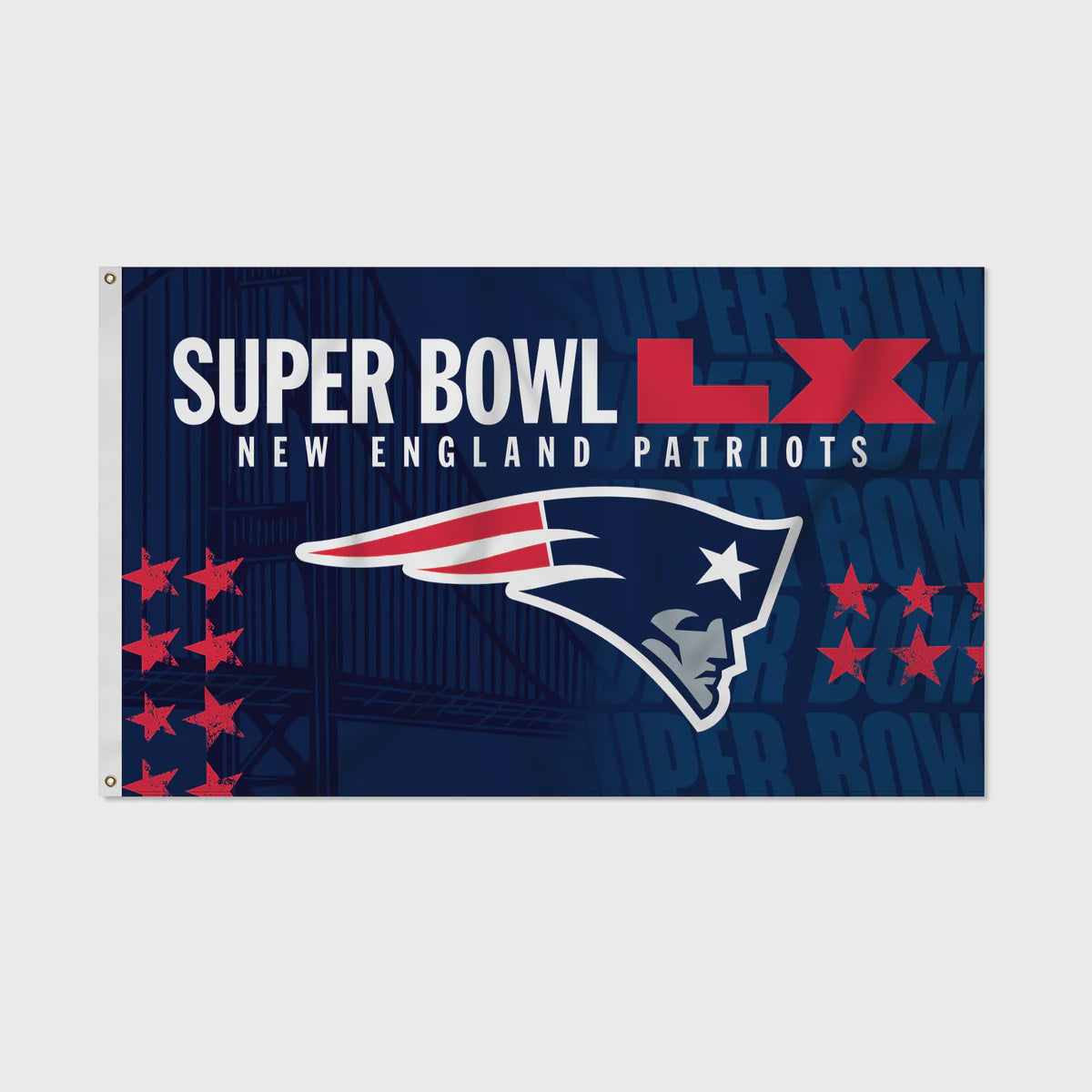 New England Patriots 2026 Super Bowl LX Bound 3X5 Banner Flag