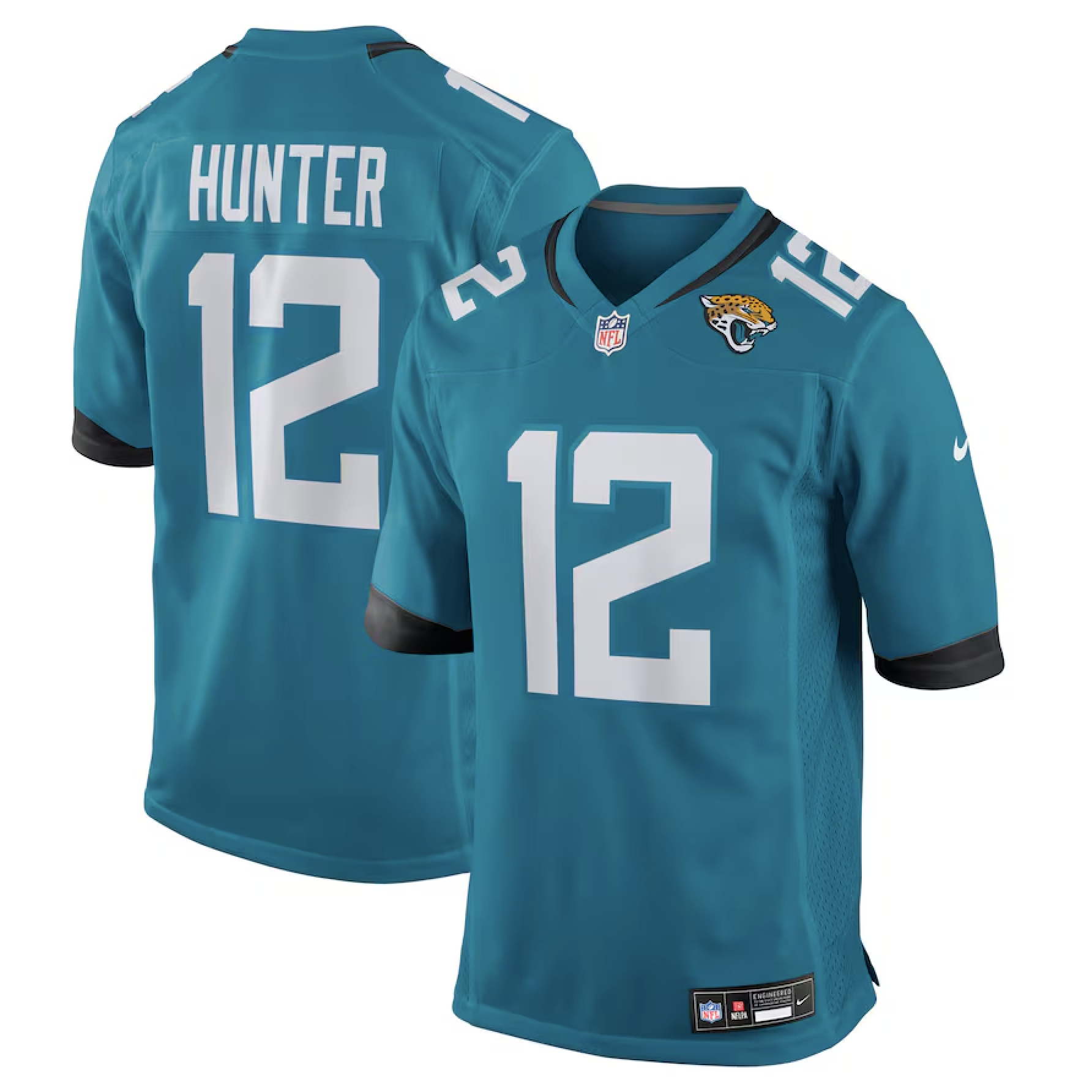 Men's Nike Travis Hunter Teal Jacksonville Jaguars Team Game Jersey Size: Medium