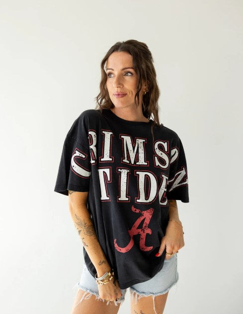 University of Alabama Southern Split Oversized Band Tee