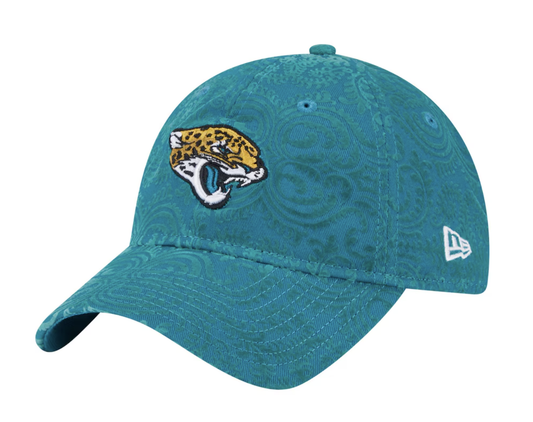 NFL Jacksonville Jaguars Teal Flair 9TWENTY Adjustable Hat Women's New Era
