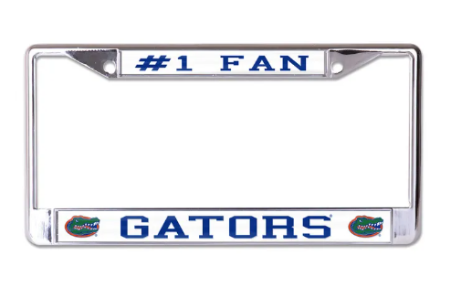 University of Florida Gators Wincraft #1 Fan License Plate Frame - officially licensed fan gear