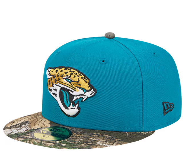 Jacksonville Jaguars 59FIFTY Real Tree Camo Fitted Hat 7