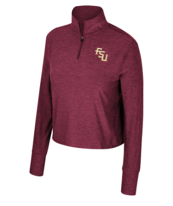 Florida State Seminoles Colosseum Ladies 1/4 Zip Dash Windshirt Jacket - officially licensed fan gear