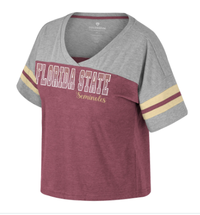 Florida State Seminoles Colosseum Ladies Treasure Short Sleeve Tee - officially licensed fan gear