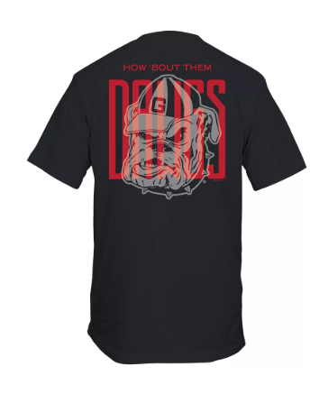 Georgia Bulldogs New World Graphics UGA Tall Mascot Tee - officially licensed fan gear