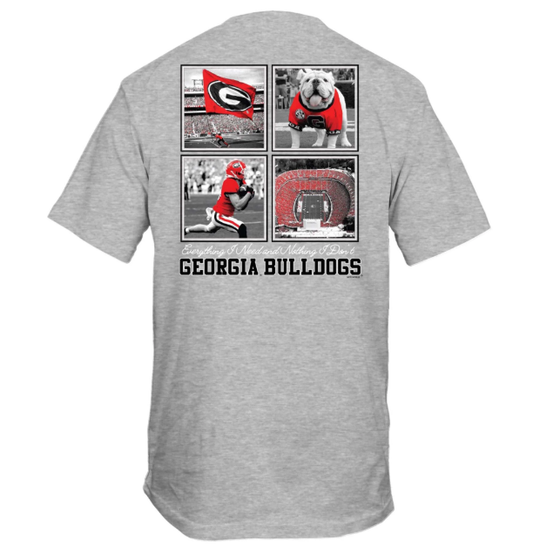 Georgia Bulldogs New World Graphics UGA 4 Boxes Tee