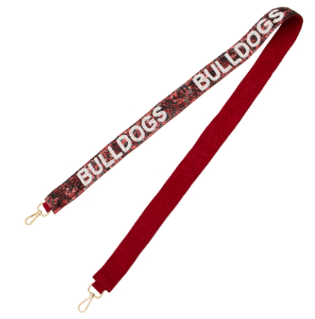 Georgia Bulldogs Capri Designs Sequins Shoulder Strap