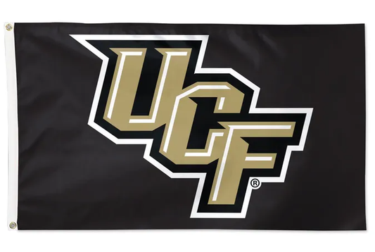 UCF Knights Wincraft Solid Black 3 X 5 Deluxe Flag - officially licensed fan gear