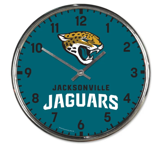 Jacksonville Jaguars Wincraft Chrome Clock