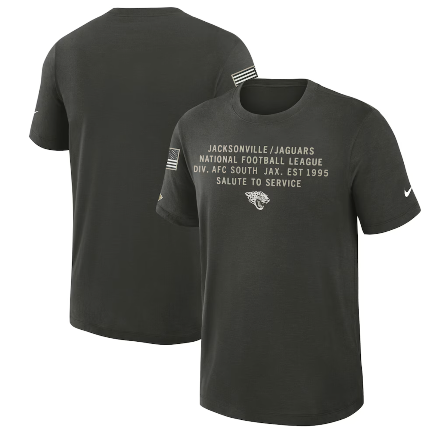 Jacksonville Jaguars Nike 2025 Salute to Service Sideline Forest Green