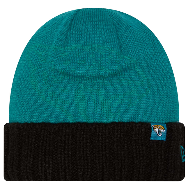 Jacksonville Jaguars New Era Oversize Cuffed Knit Hat - Teal