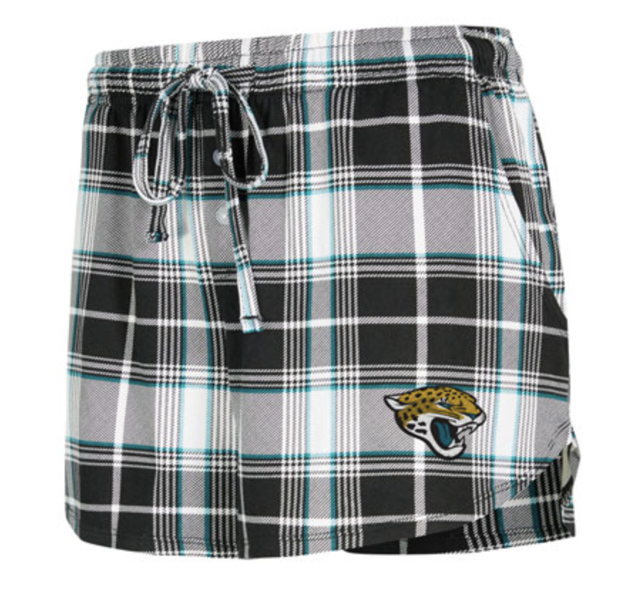 JACKSONVILLE JAGUARS ASHFORD LADIES' PLAID KNIT SHORT