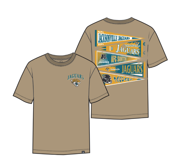 Jacksonville Jaguars Khaki Flag REGIONAL BACKER FOUNDATION Tee