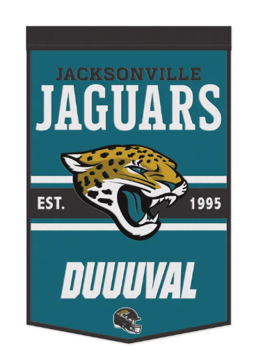 Jacksonville Jaguars Wincraft Wool Banner 24" x 38"