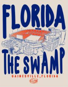 University of Florida 'Arena' the Swamp tee - officially licensed fan gear