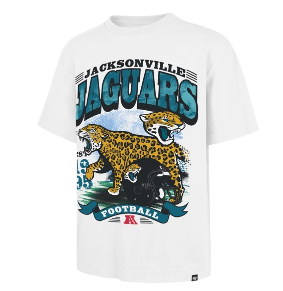 Jacksonville jaguars '47 Brand Men's Prowler Regional White T-Shirt