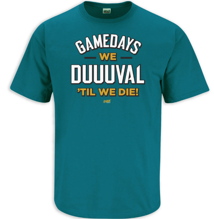 Jacksonville Smack Apparel Men's Gamedays We Duuuval T-Shirt
