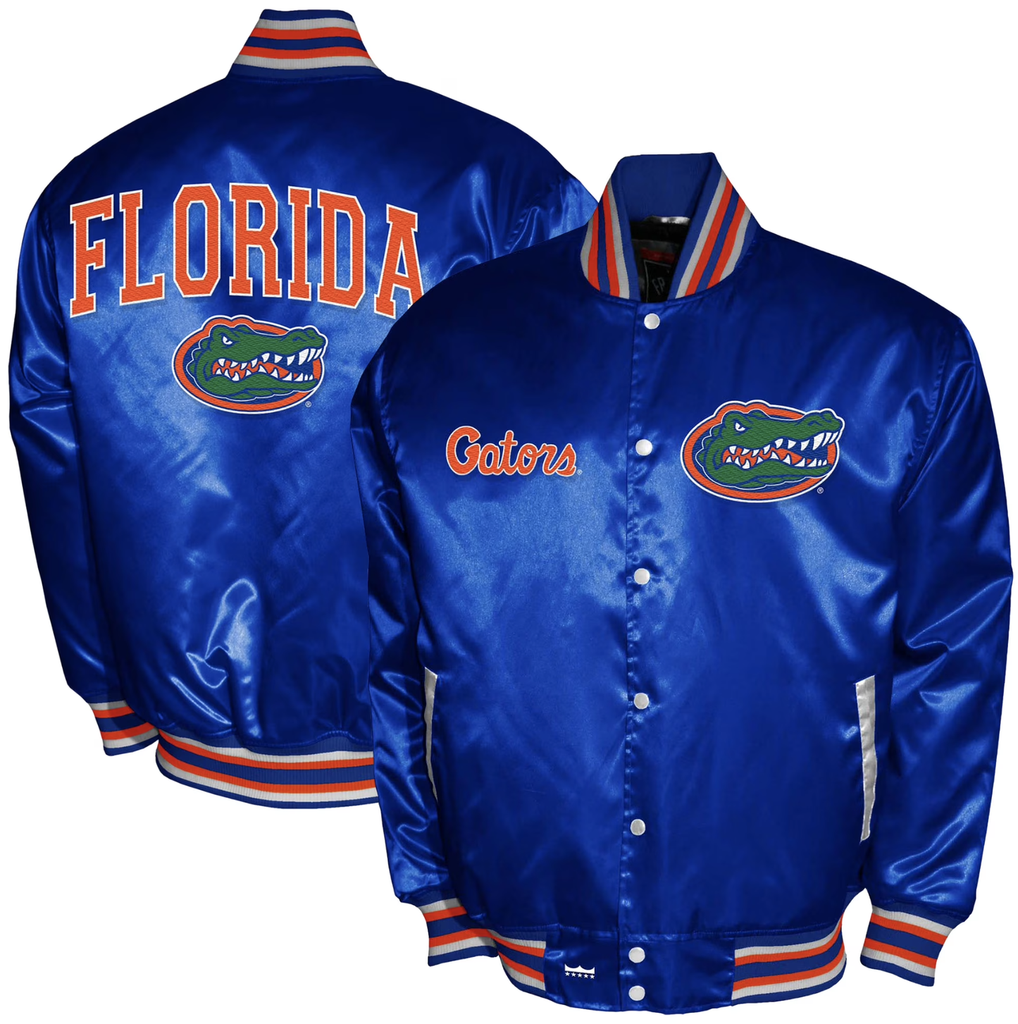 Florida Gators Men's Franchise Club Royal Satin Full-Snap Jacket - officially licensed fan gear