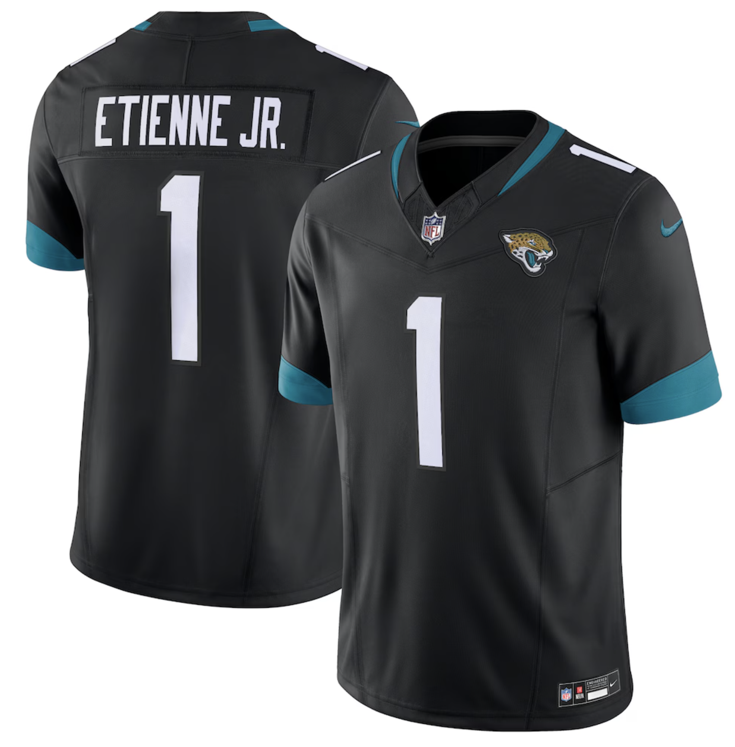 Jacksonville Jaguars Travis Etienne Nike Black Vapor F.U.S.E. Limited Jersey - officially licensed fan gear
