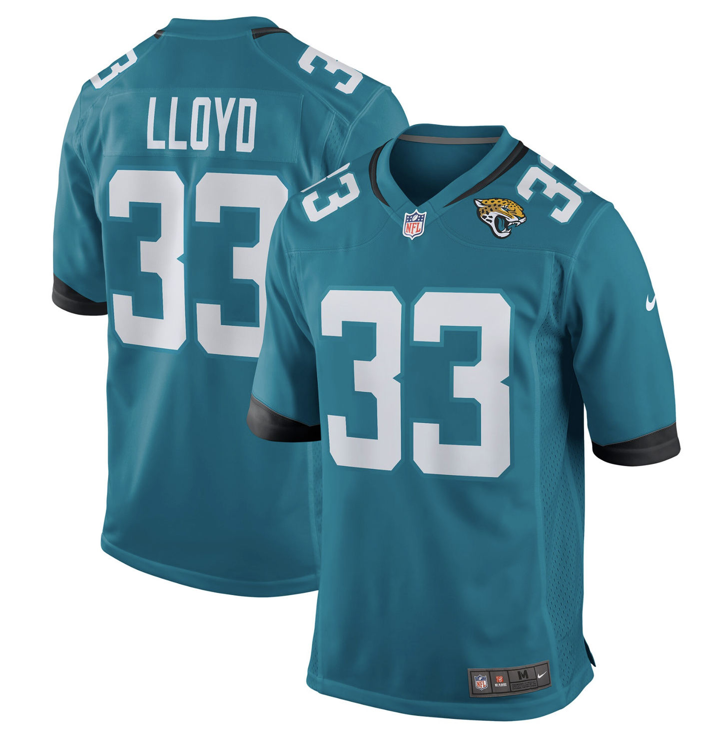 Jacksonville Jaguars Devin Lloyd Teal Player Game Jersey #33 - officially licensed fan gear