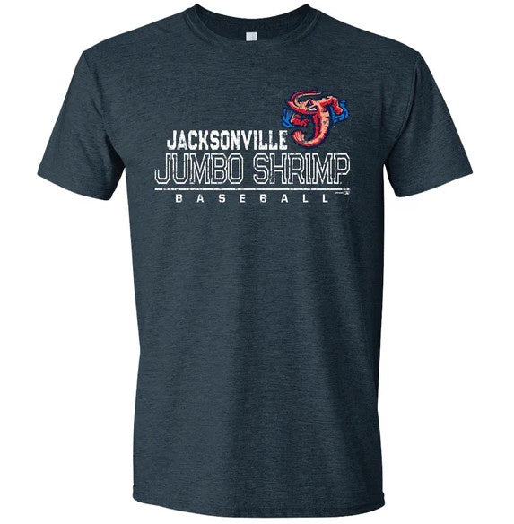 Jacksonville Jumbo Shrimp Charcoal Disparity T-Shirt