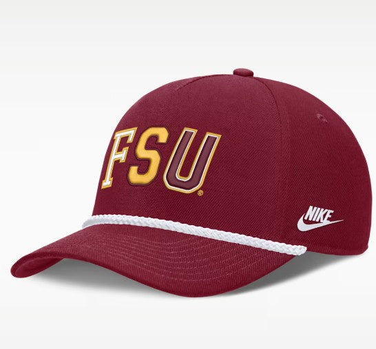 Florida State Seminoles Nike Basketball Rope Rise Adjustable Hat
