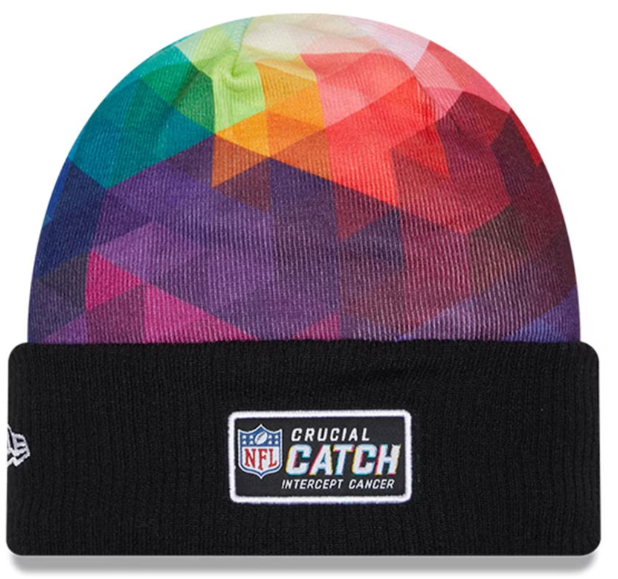 NFL Jacksonville Jaguars 2023 New Era Crucial Catch Cuffed Knit Beanie