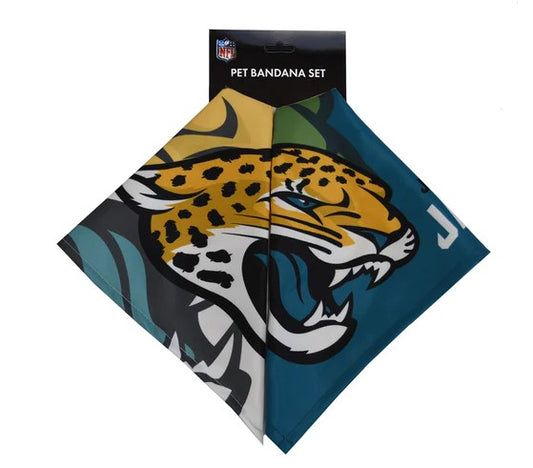 NFL Jacksonville Jaguars Home and Away Pet Bandana Set
