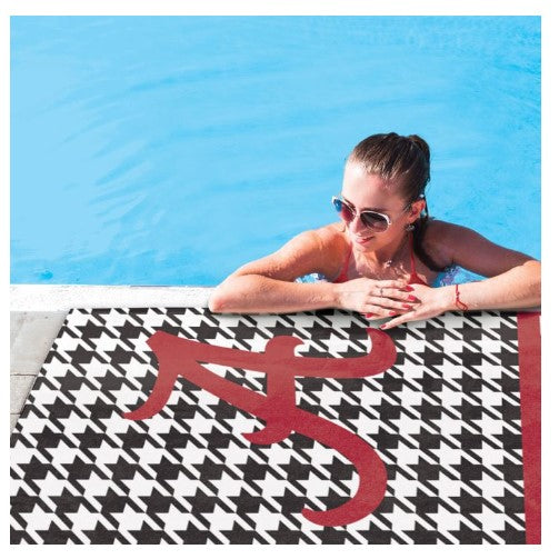 NCAA Alabama Crimson Tide /Houndstooth ALABAMA HOUNDSTOOTH Spectra Beach Towel 30" x 60"