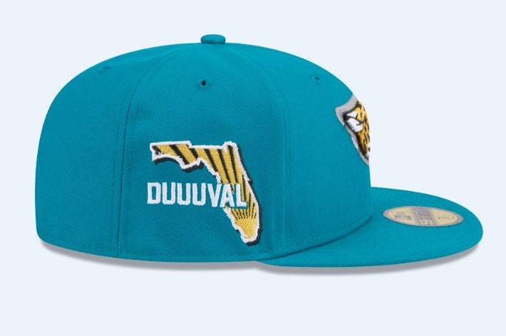 2024 NFL Jacksonville Jaguars Draft 59Fifty Teal Fitted New Era