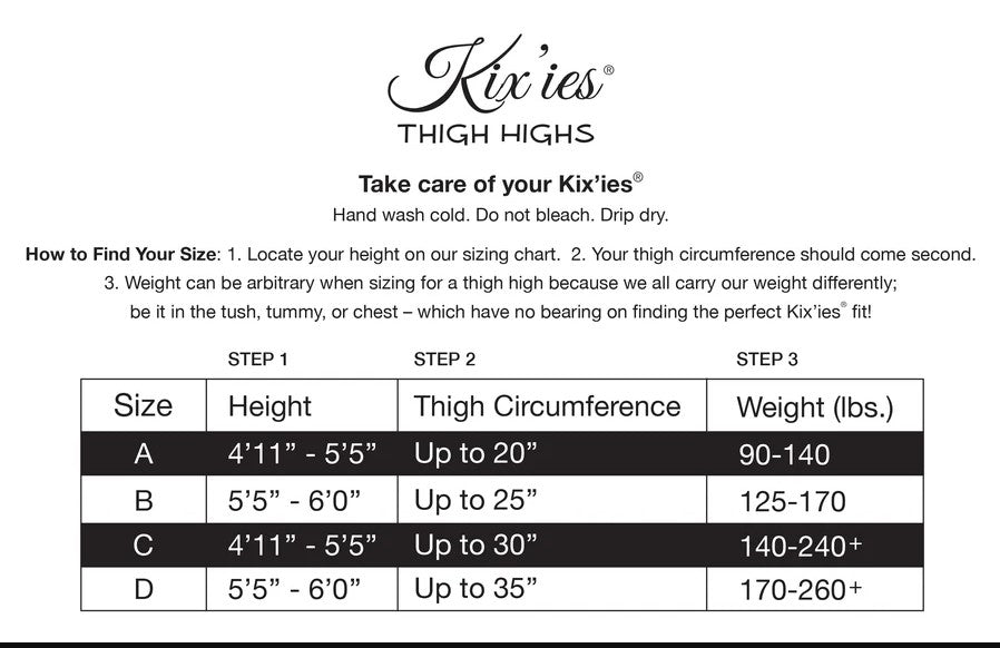 Kix'ies Thigh Highs Orange/Blue