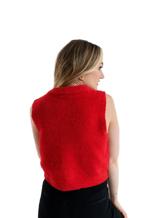 University of Georgia Bulldogs Gameday Social Cropped Sweater Tank