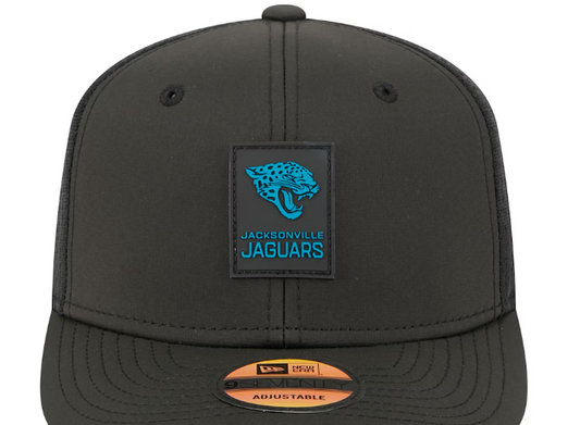 Jacksonville Jaguars New Era 2025 Sideline 9SEVENTY Trucker Adjustable Hat - Black