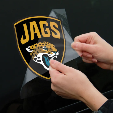 Jacksonville Jaguars Wincraft Secondary Logo Shield Perfect Cut Decal 8"X 8"