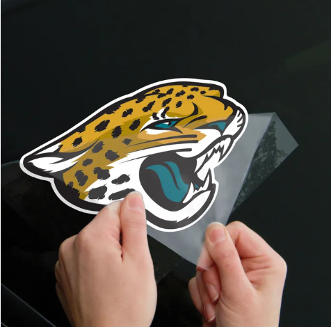 Jacksonville Jaguars Wincraft Jag Head Perfect Cut Decal 8" X 8"