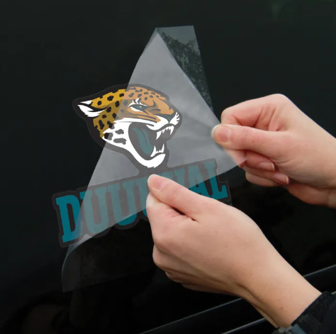 Jacksonville Jaguars Wincraft Duuuval Slogan Perfect Cut Decal 8" X 8"