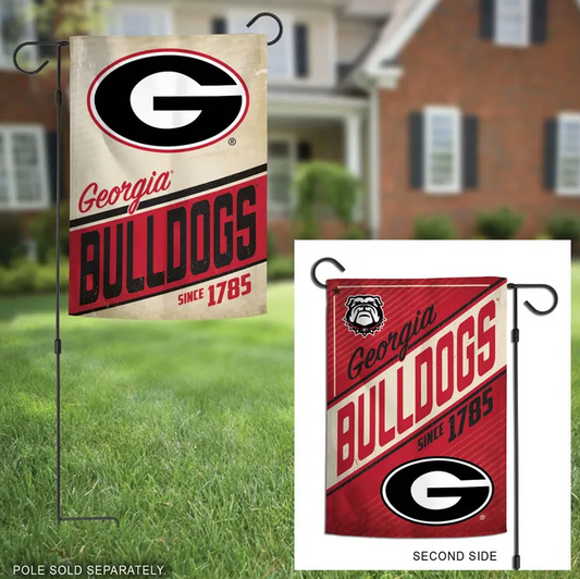 Georgia Bulldogs Wincraft Retro 2 Sided Garden Flag