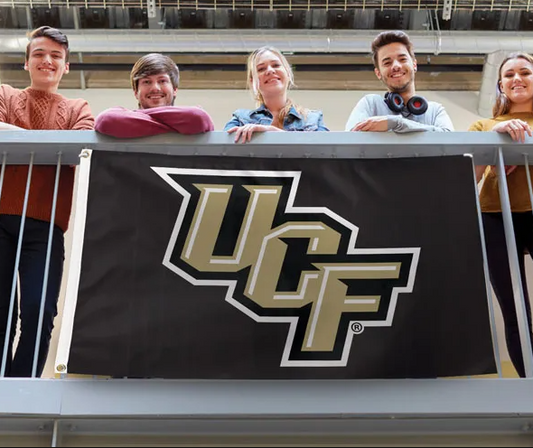 UCF Knights Wincraft Solid Black  3 X 5 Deluxe Flag