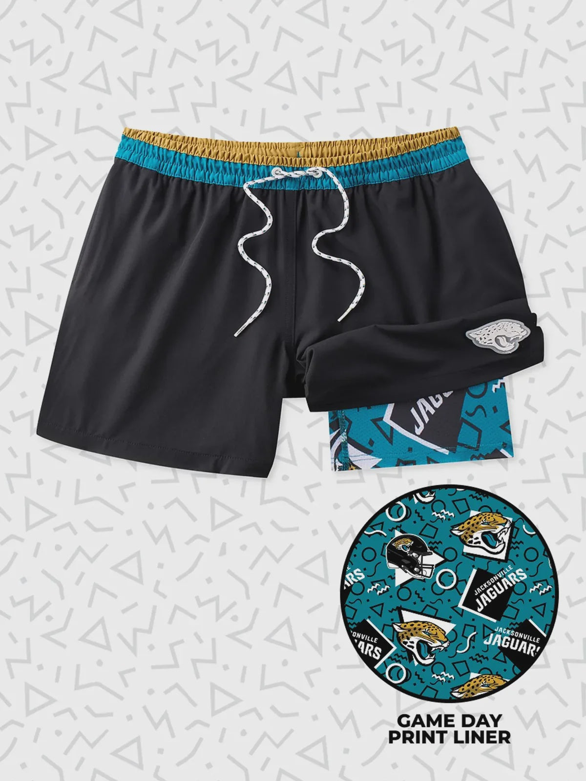 Jacksonville Jaguars The Secret Jaguars 5.5" Classic Lined Swim Trunks