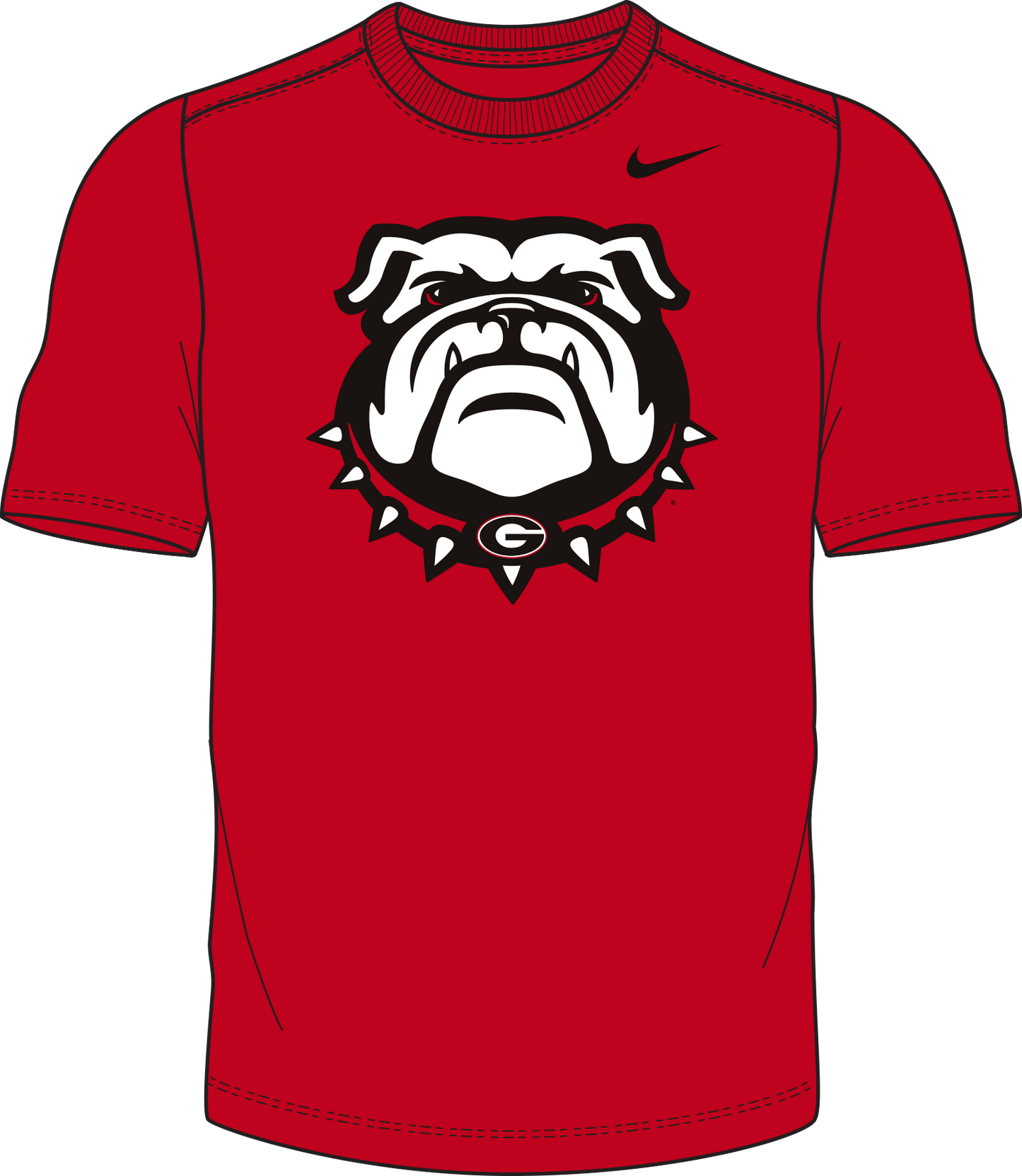 NCAA Georgia Bulldogs Nike Men's Legend Alternate Logo Tee (Red)