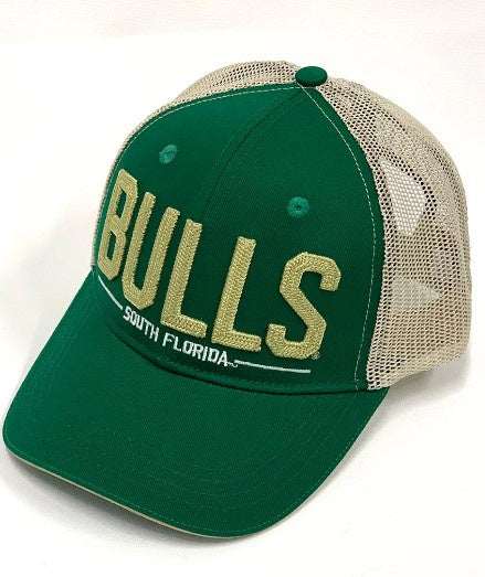 USF Bulls Rope Embroidery Mesh Adjustable Hat - officially licensed fan gear