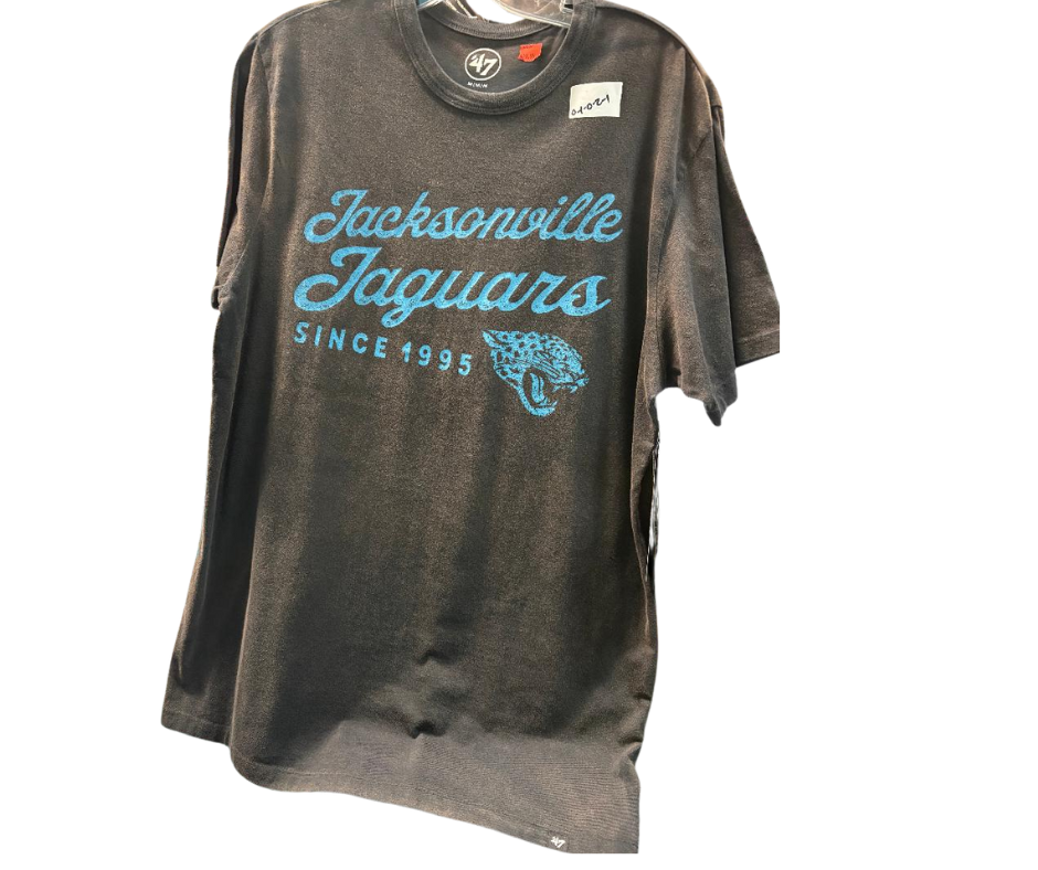 Jacksonville Jaguars '47 Brand Men's Acid Wash Jet Black T-Shirt