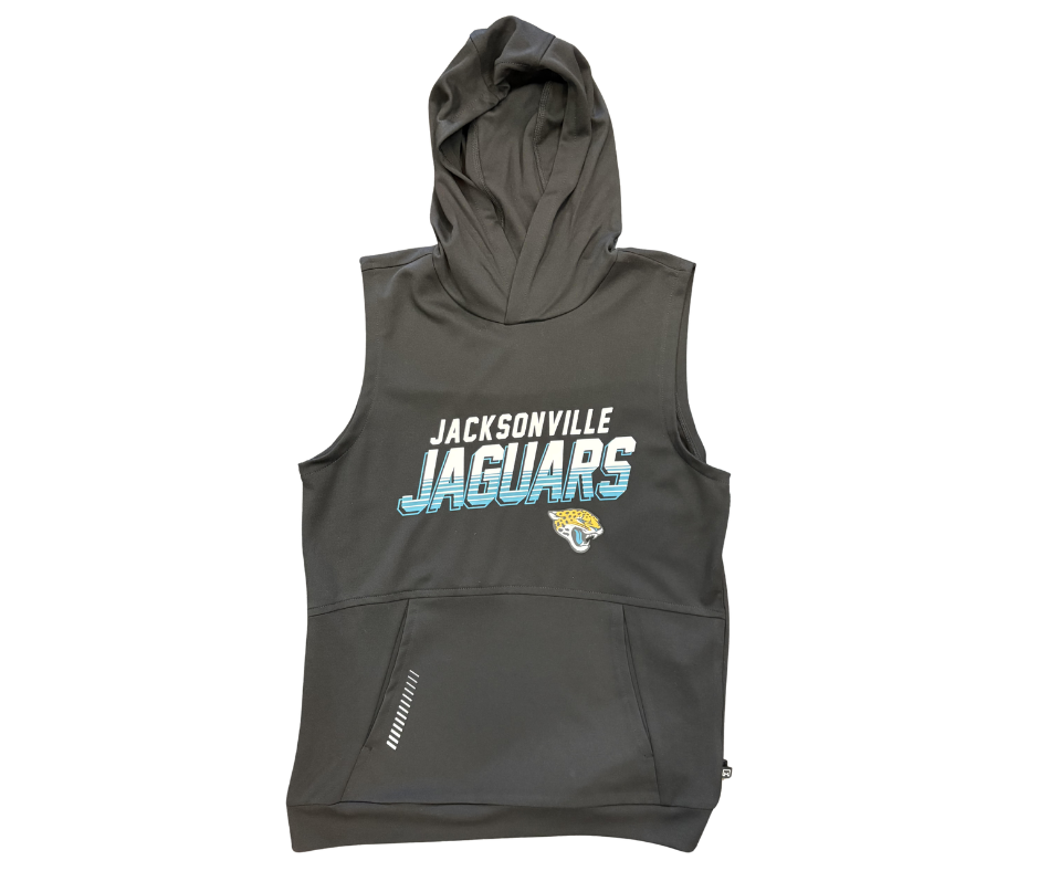 Jacksonville Jaguars Michael Strahan Men's UV Sun Protection Hood Tank
