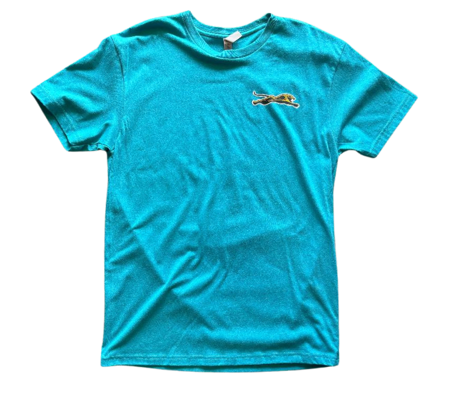 Jacksonville Generation Jaguars Men's Leaping Duval Teal T-Shirt