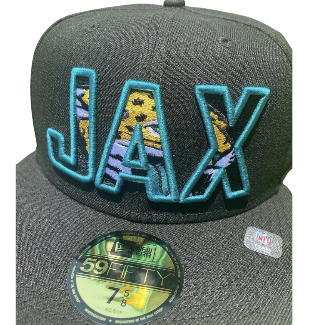 Jacksonville Jaguars Sports Mania Custom "JAX" 59Fifty Black Hat
